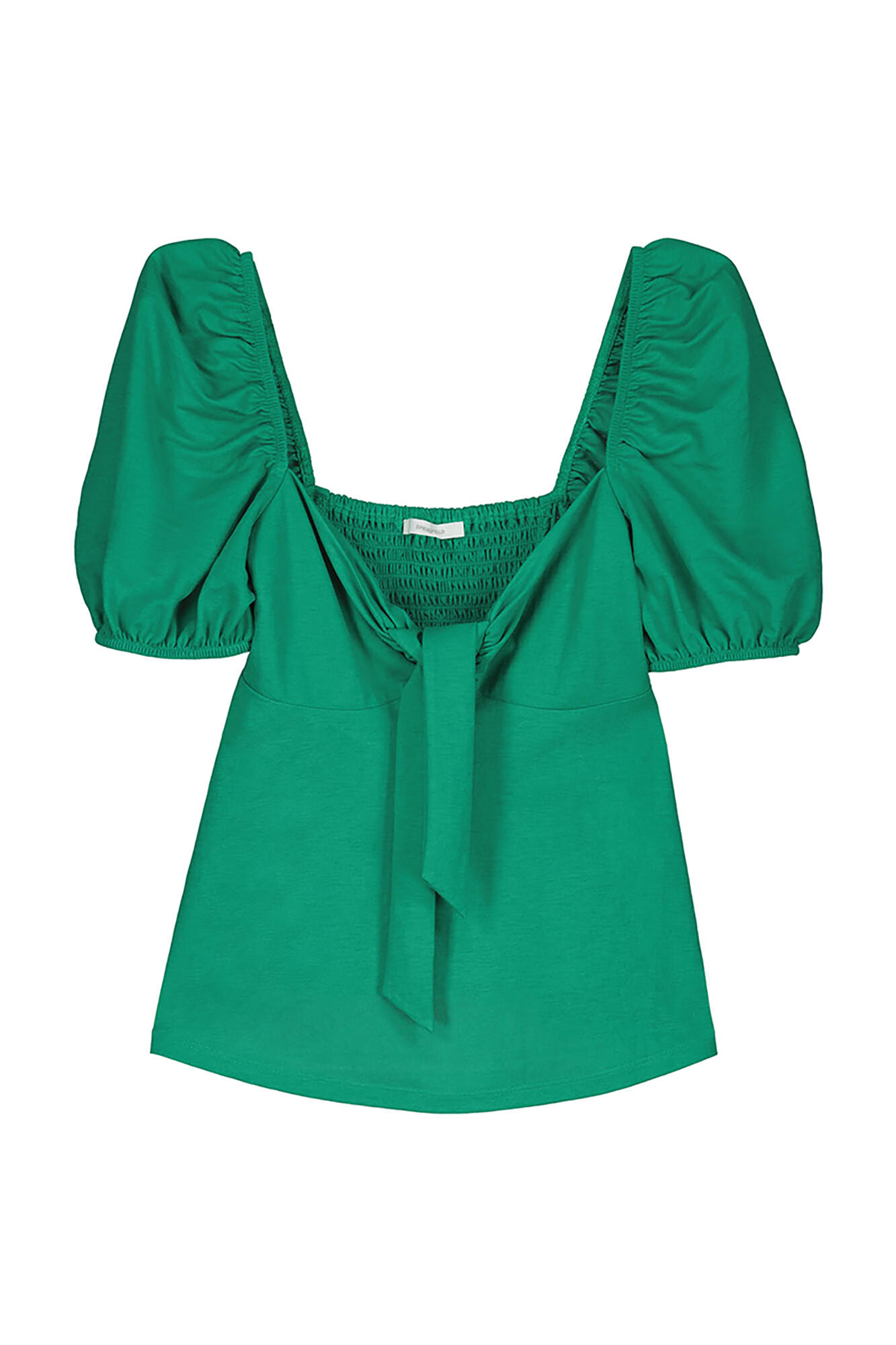 Blusa com decote em nó - Verde