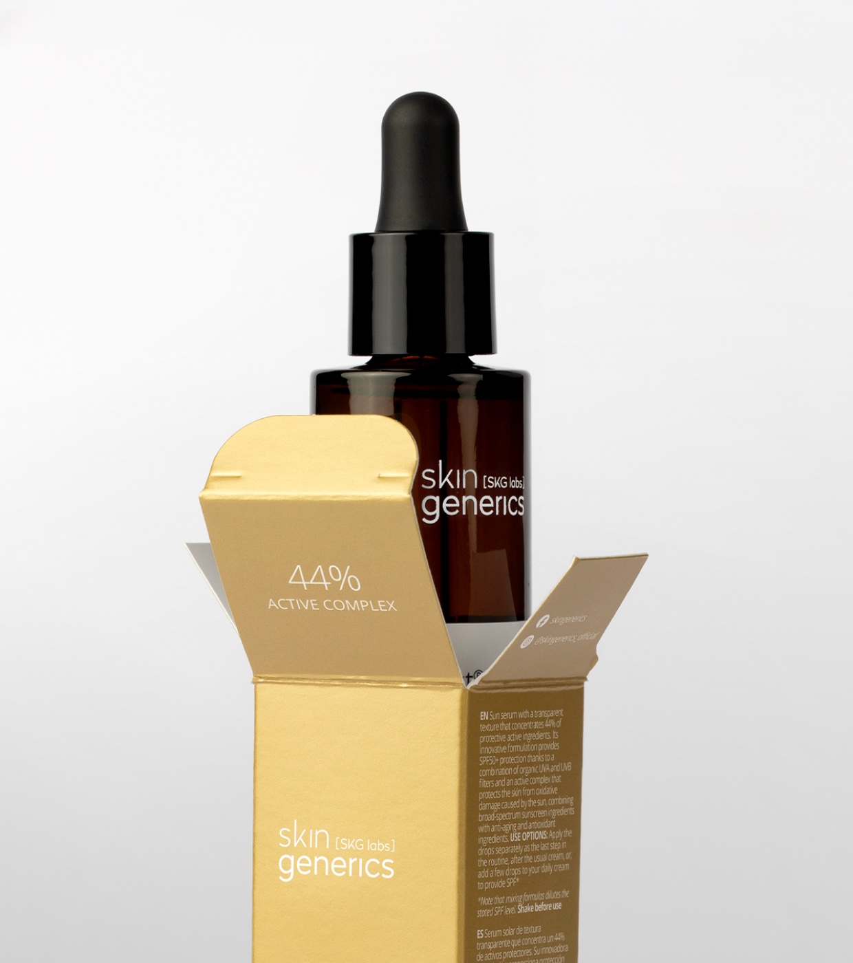 Skin Generics - Sérum protetor solar concentrado antienvelhecimento e antioxidante SPF50+