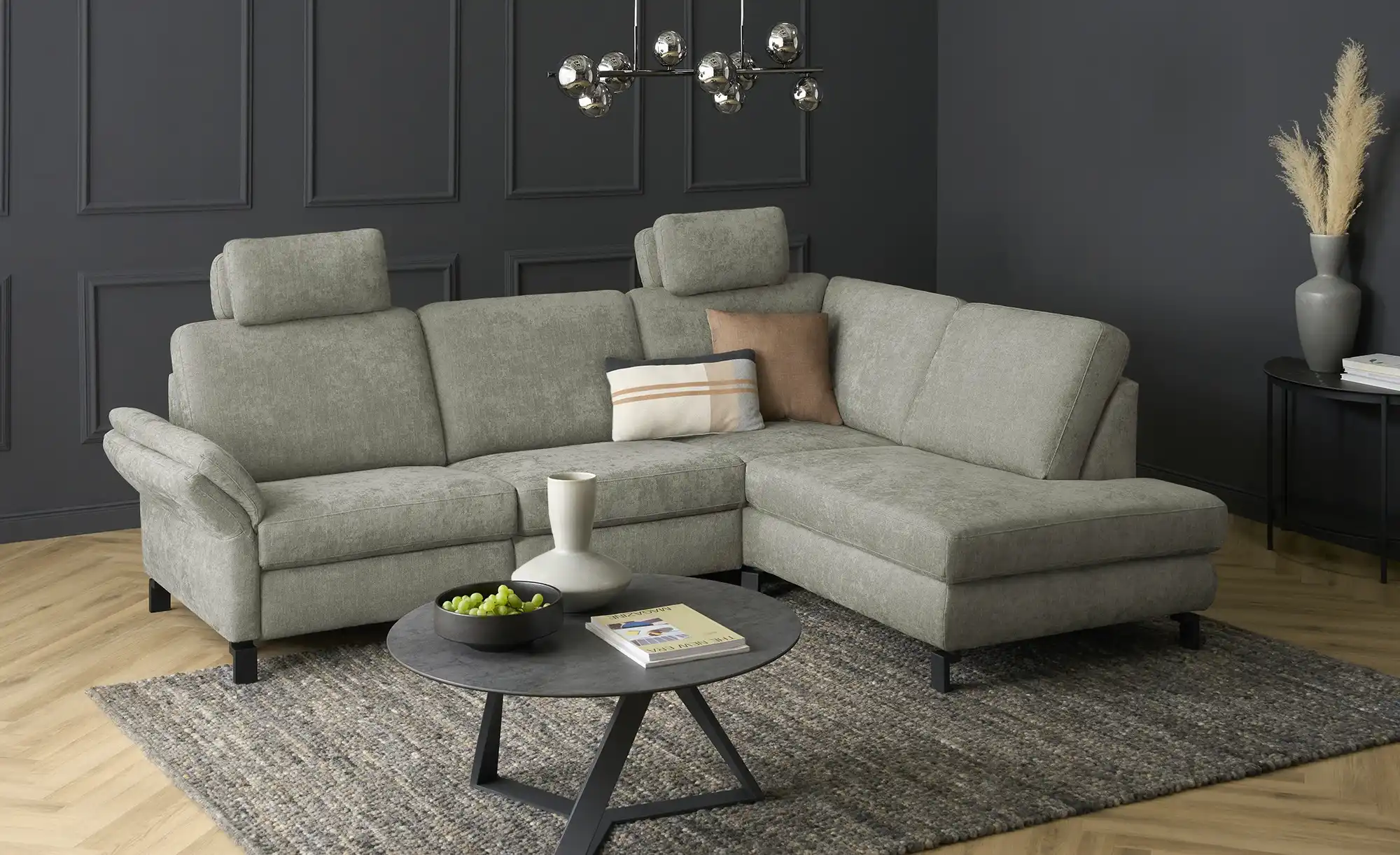 Max Schelling Ecksofa Flachgewebe Maximum Plus