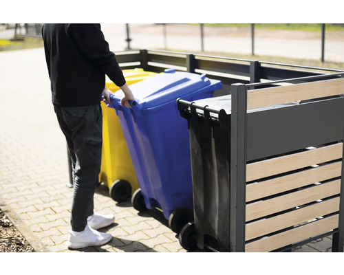 WESTMANN Planum opbergbox met 2 bakken, 170 x 90 x 120 cm, hout-antraciet