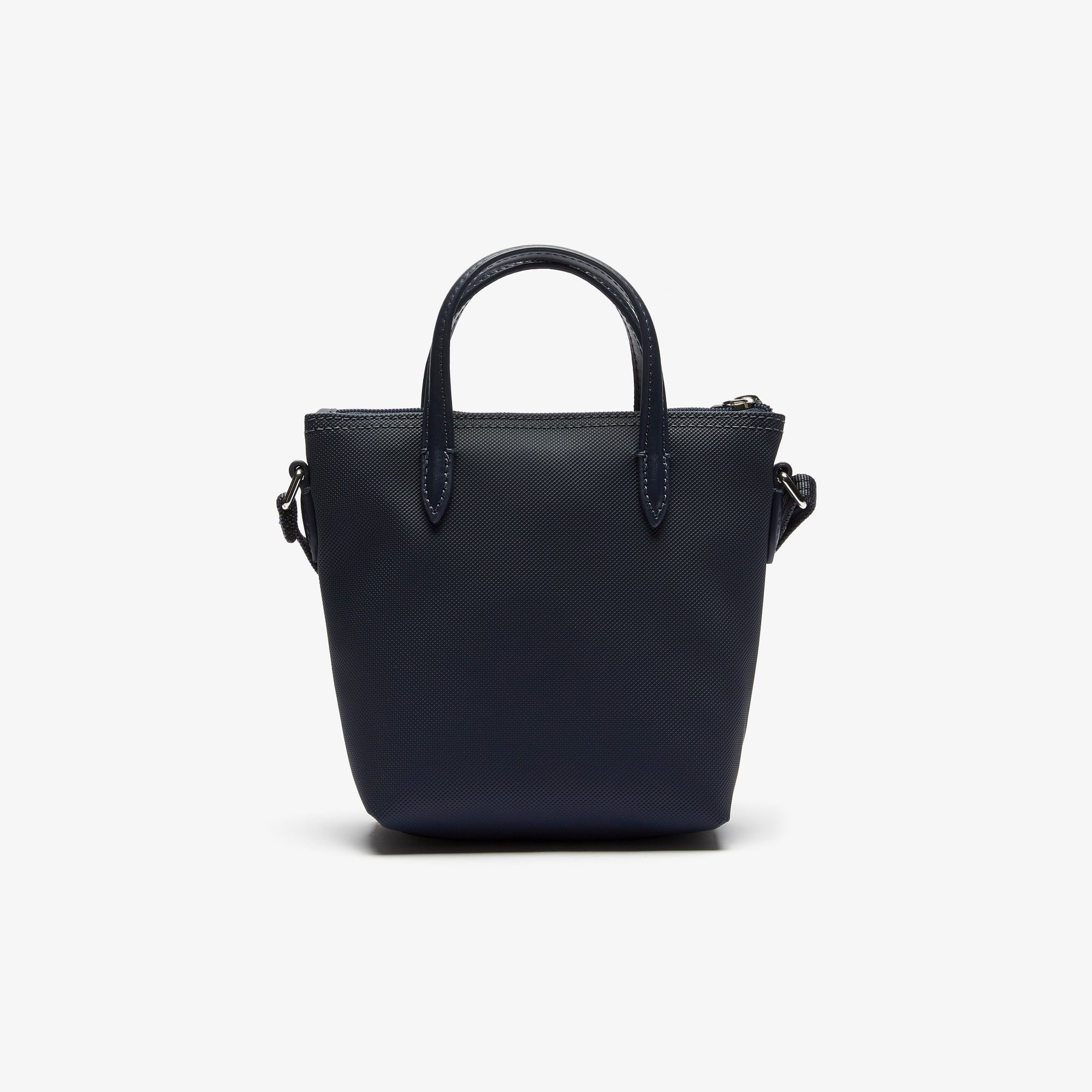 Mini sac cabas zippé L.12.12 Concept petit piqué uni Sacs à bandoulière - Bleu - Lacoste - Femme