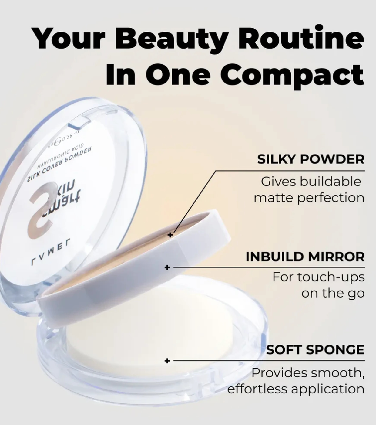 Lamel - Pó Compacto Smart Skin - 401: Porcelain