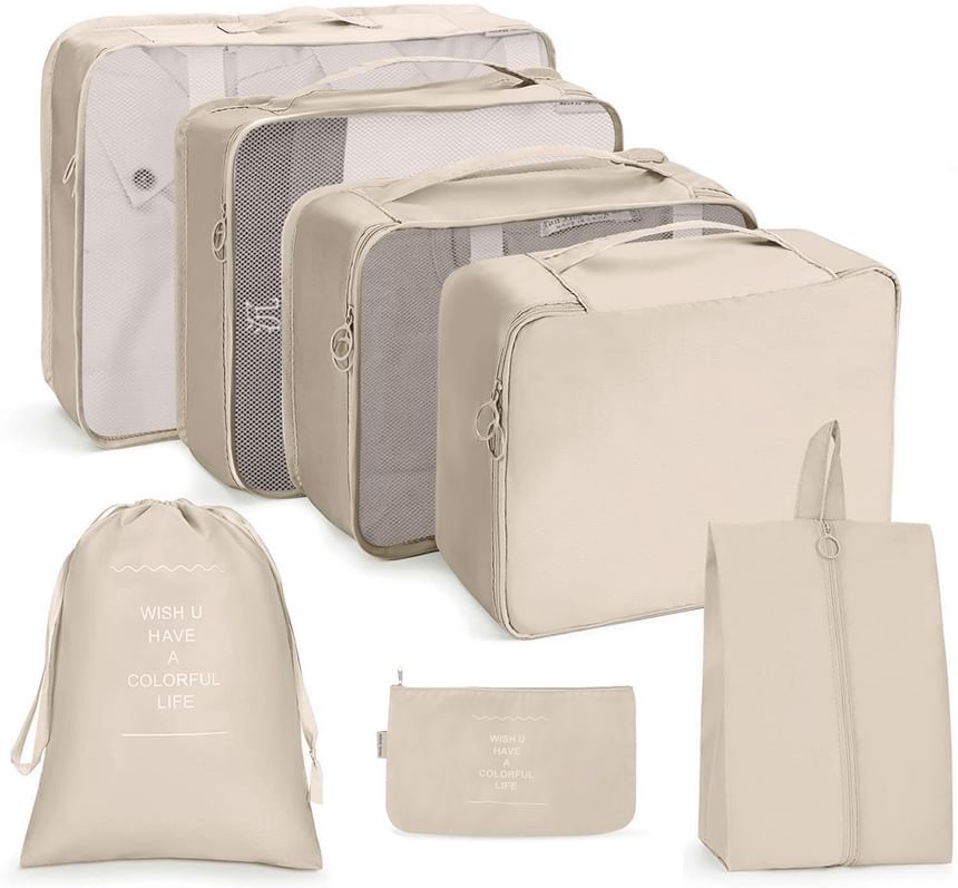 Evorest Bags - Set van 7: Reis-inpakkubus kledingorganizer (verschillende ontwerpen)