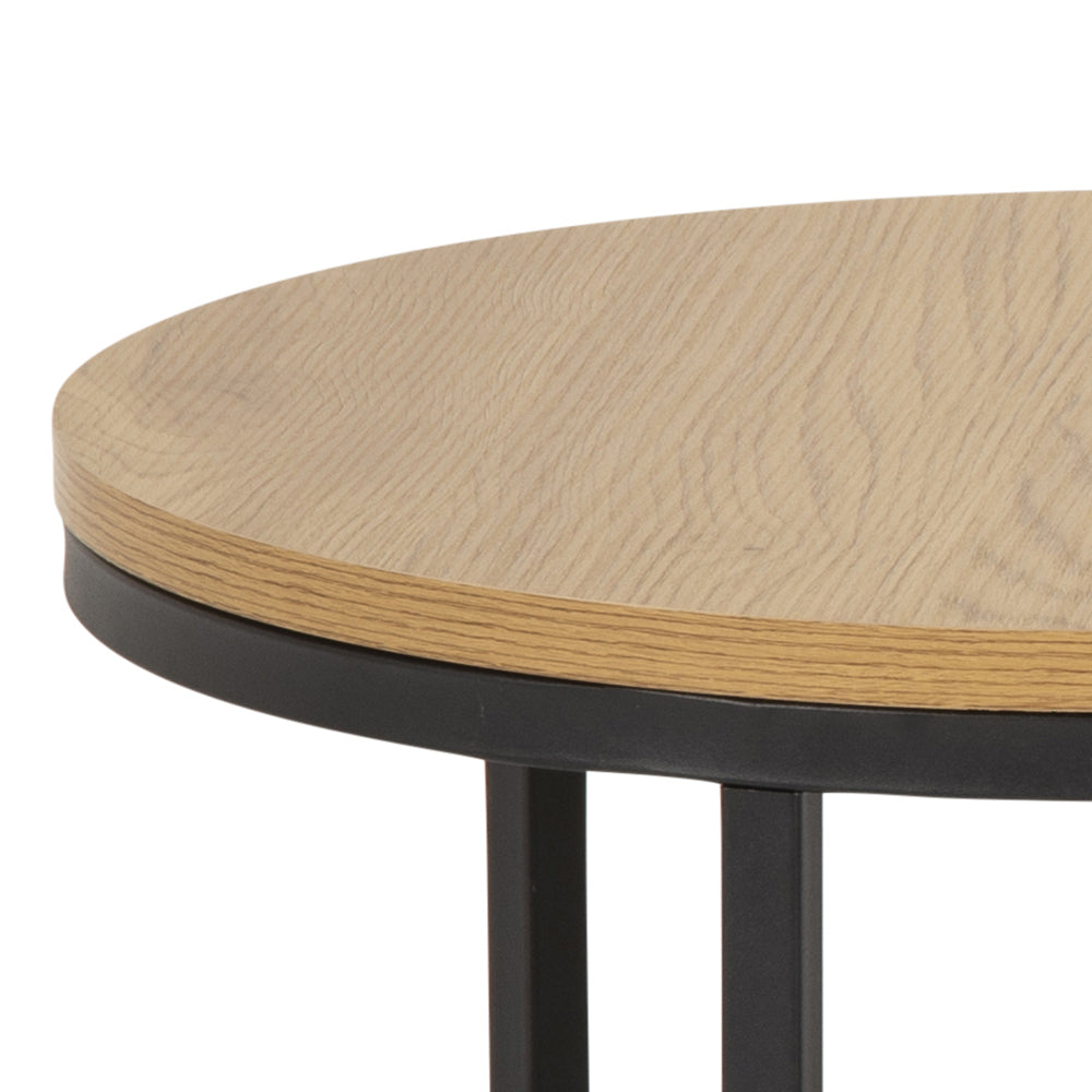 Rivan Salontafel - ø80/ø50 - Eiken - Set van 2