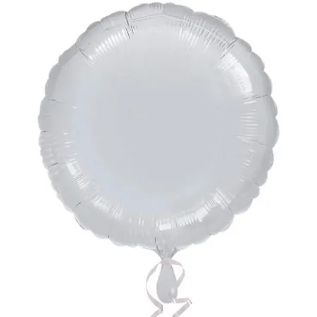 amscan Folienballon Silber Metallic, 43 cm