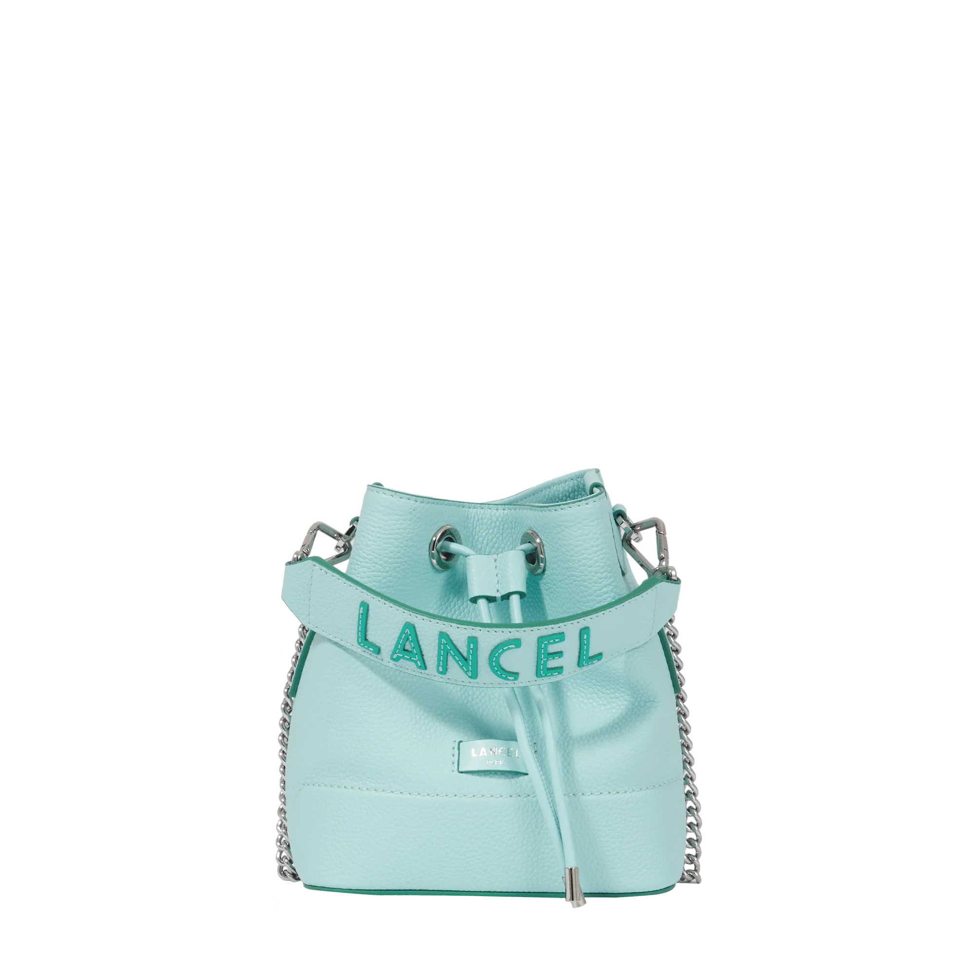 Mini bucket bag Ninon de Lancel-Menthe/Emeraude