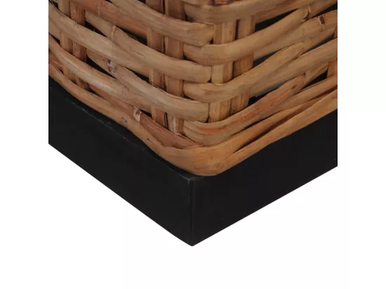 Fauteuil avec coussins Rotin naturel
