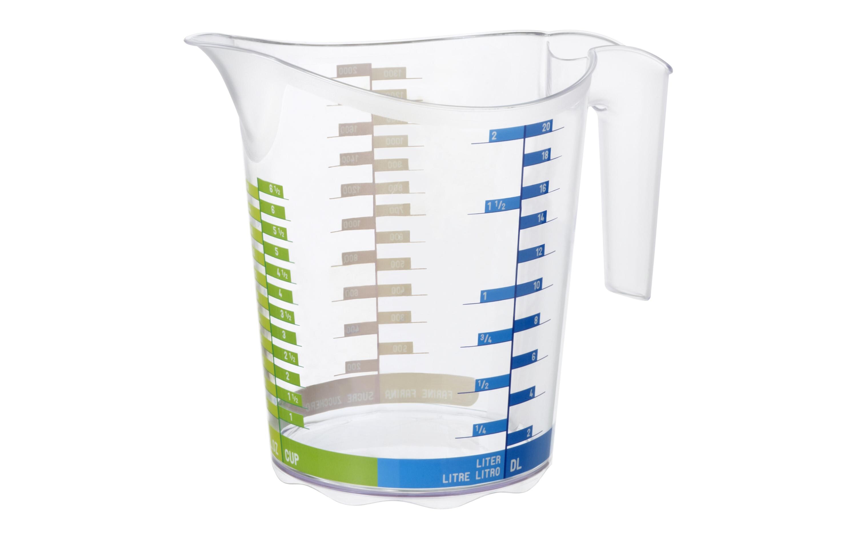 Messbecher Domino Dekor 20 dl, TransparentMess-Becher