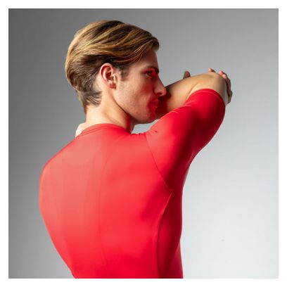 Maillot Manches Courtes Alé Color Block Rouge