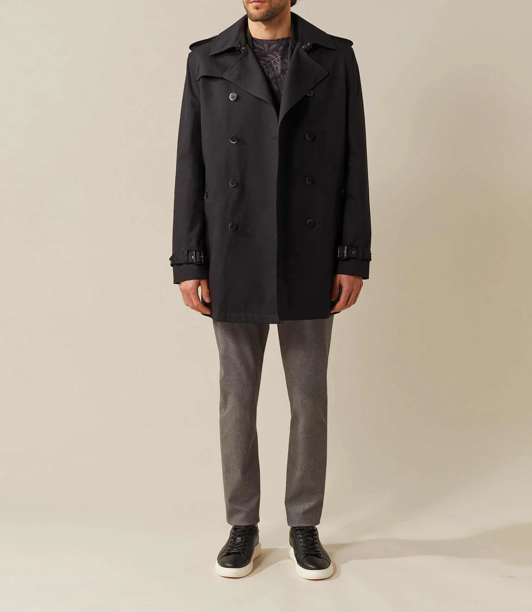 Trench croisé noir 