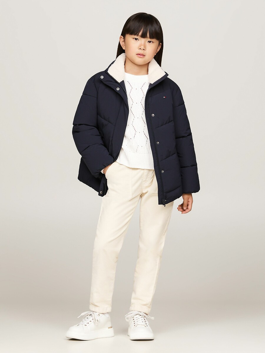 TOMMY HILFIGER<br>Jaqueta de plumas com gola alta