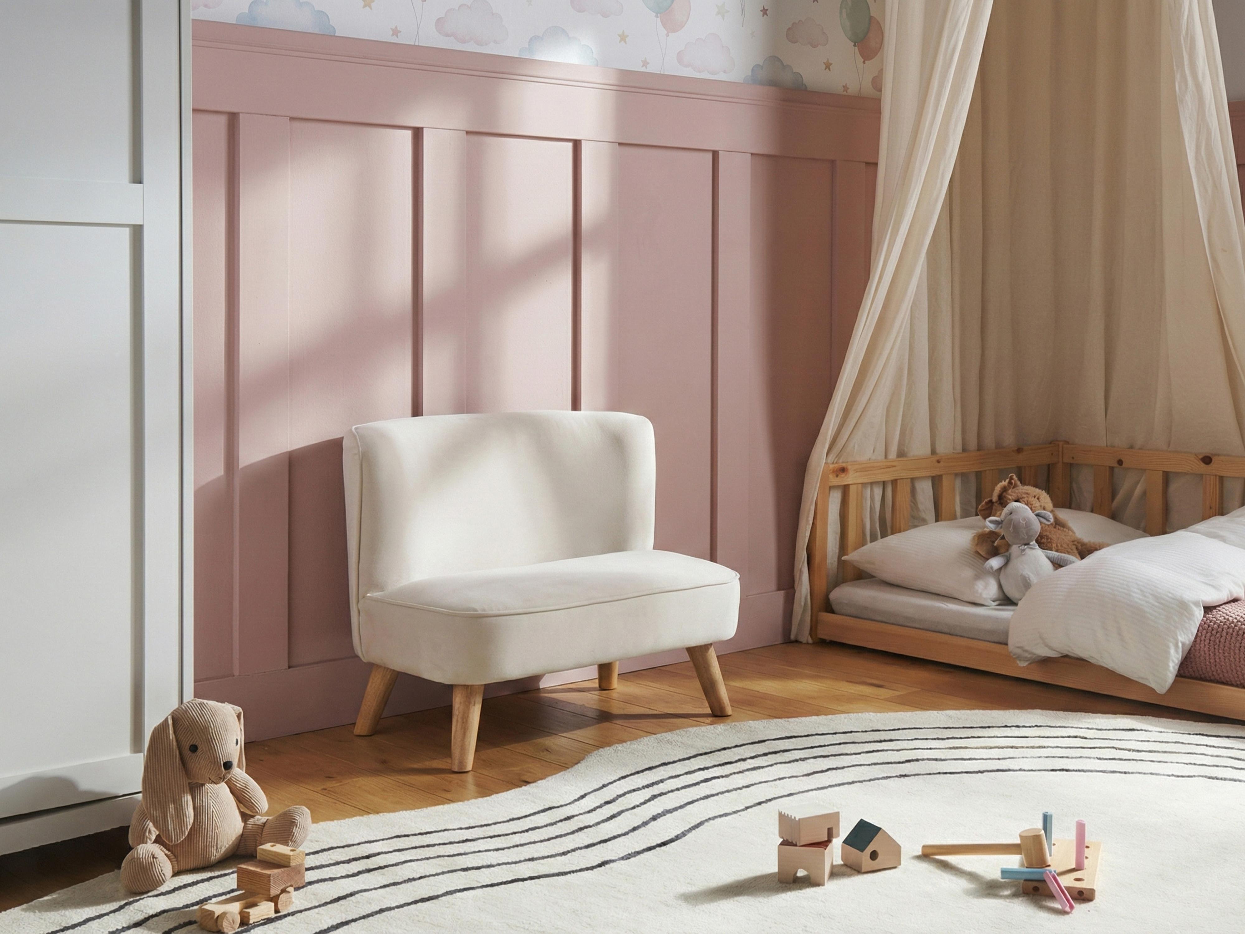 Kinderbank RISBY Fluweel Beige