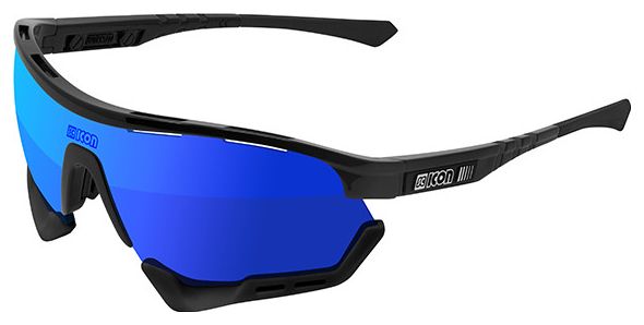 Lunettes SCICON Aerotech Noir / Multimirror Blue