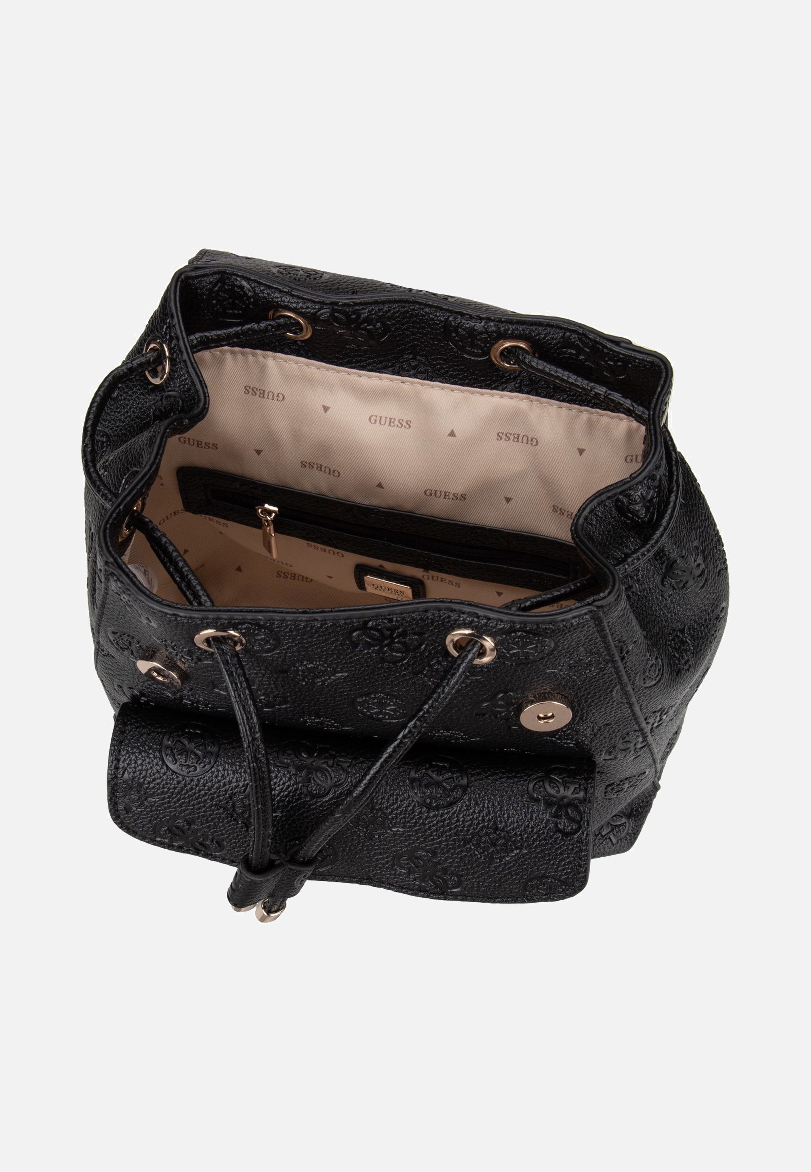 Cresidia II Sml Flap Black Logo - Rucksack