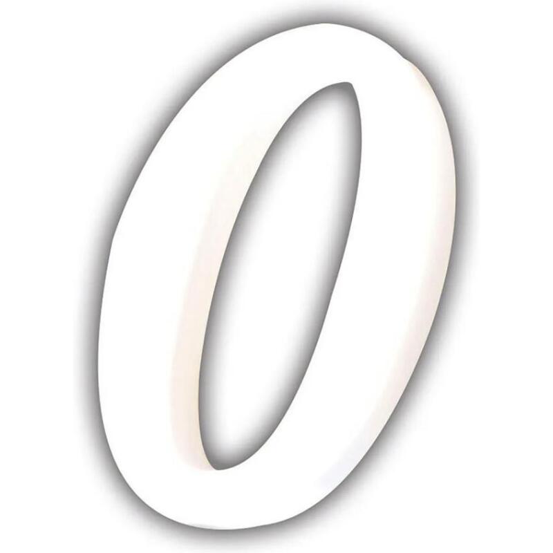 Petit chiffre 0 12cm - Blanc