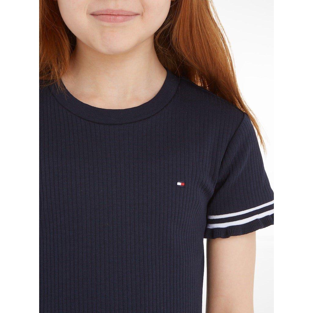 Tommy Hilfiger RUFFLE RIB KNIT DRESS