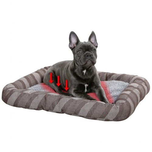 Cama para cachorro Pablo com borda, cinza