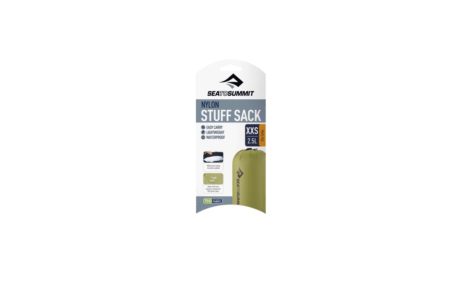 Sea to Summit Nylon Stuff Sack Packsack blau XXS 2.5 Liter
