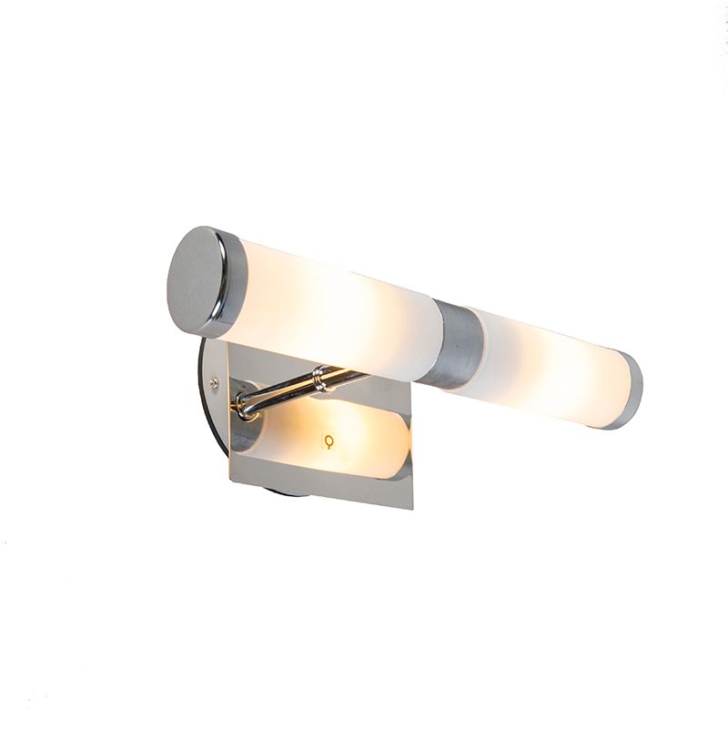 Moderne wandlamp chroom 2-lichts IP44 - Bath