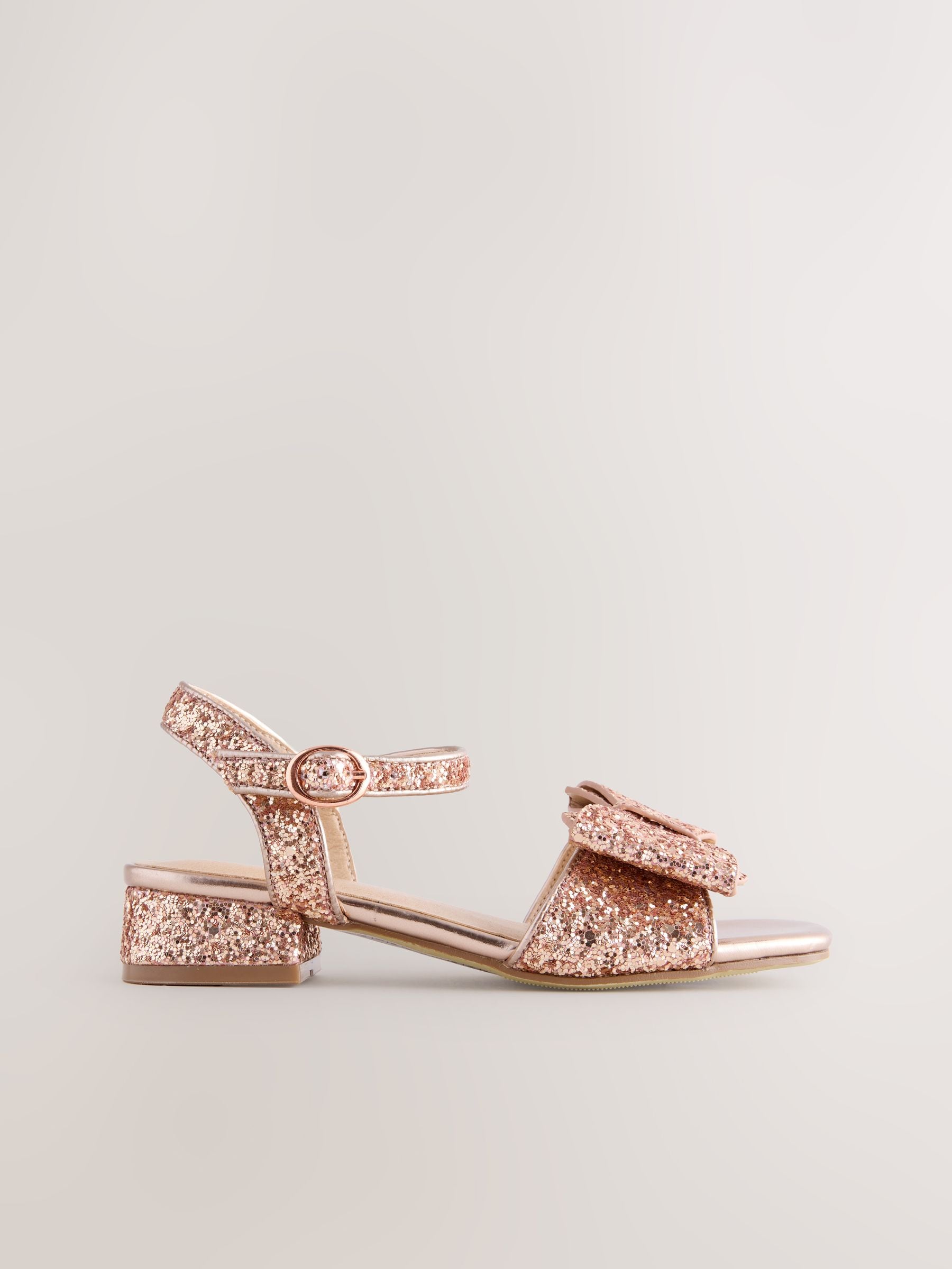 Rozegouden met glitters -