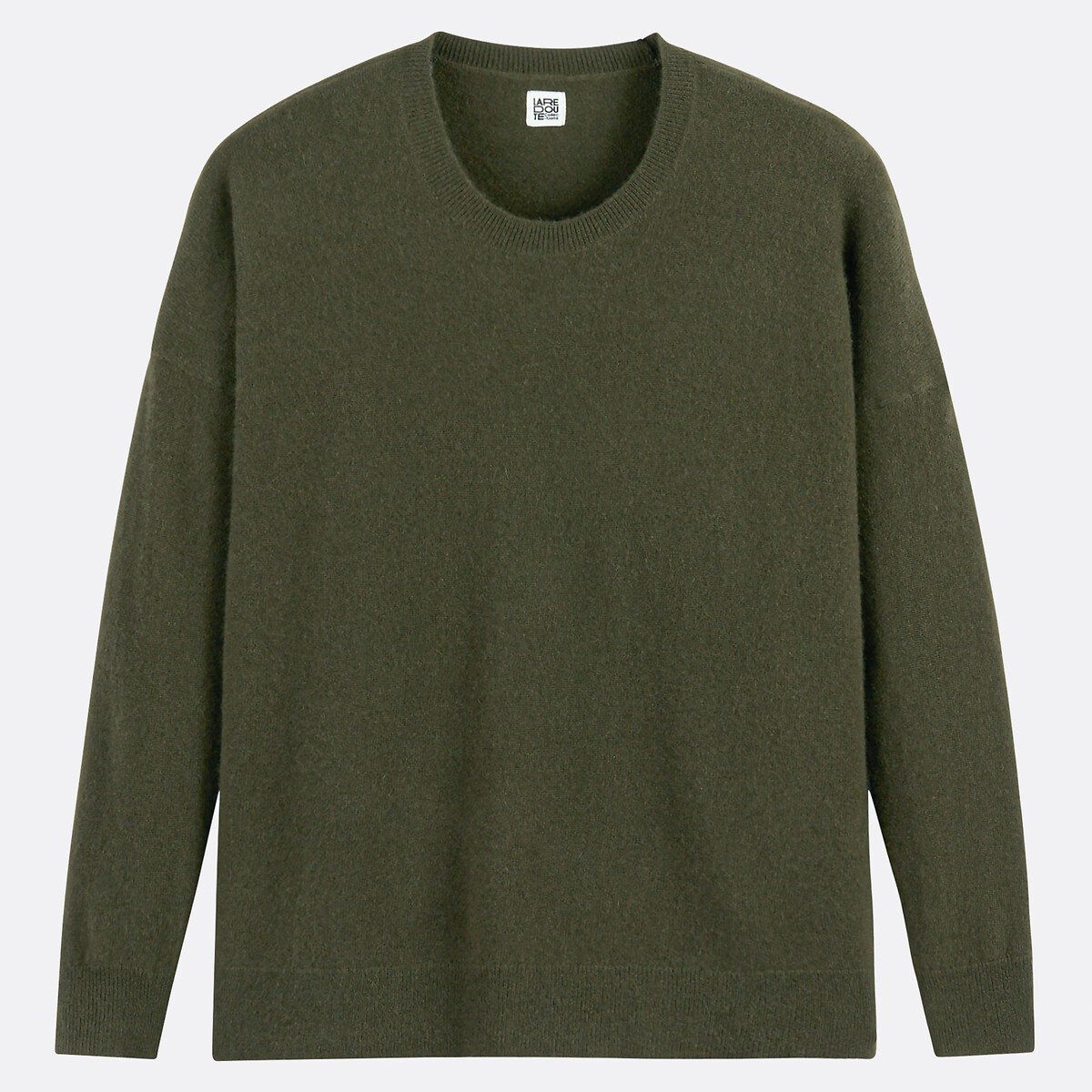 COLEÇÕES LA REDOUTE<br>Suéter de cashmere, gola redonda, modelagem ampla