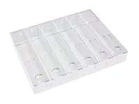 Ergotron StyleView - Komponenter til montering (kassetteindstik med 6 skuffer) - for CPU-vogn - hvid, klar