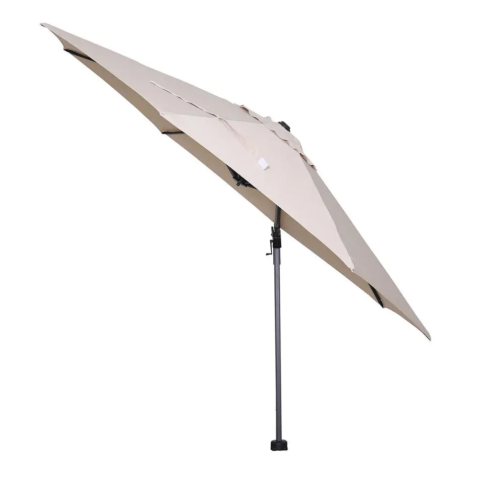 Garden Impressions Hawaii zweefparasol Ø350 cm - frame carbon black - doek ecru