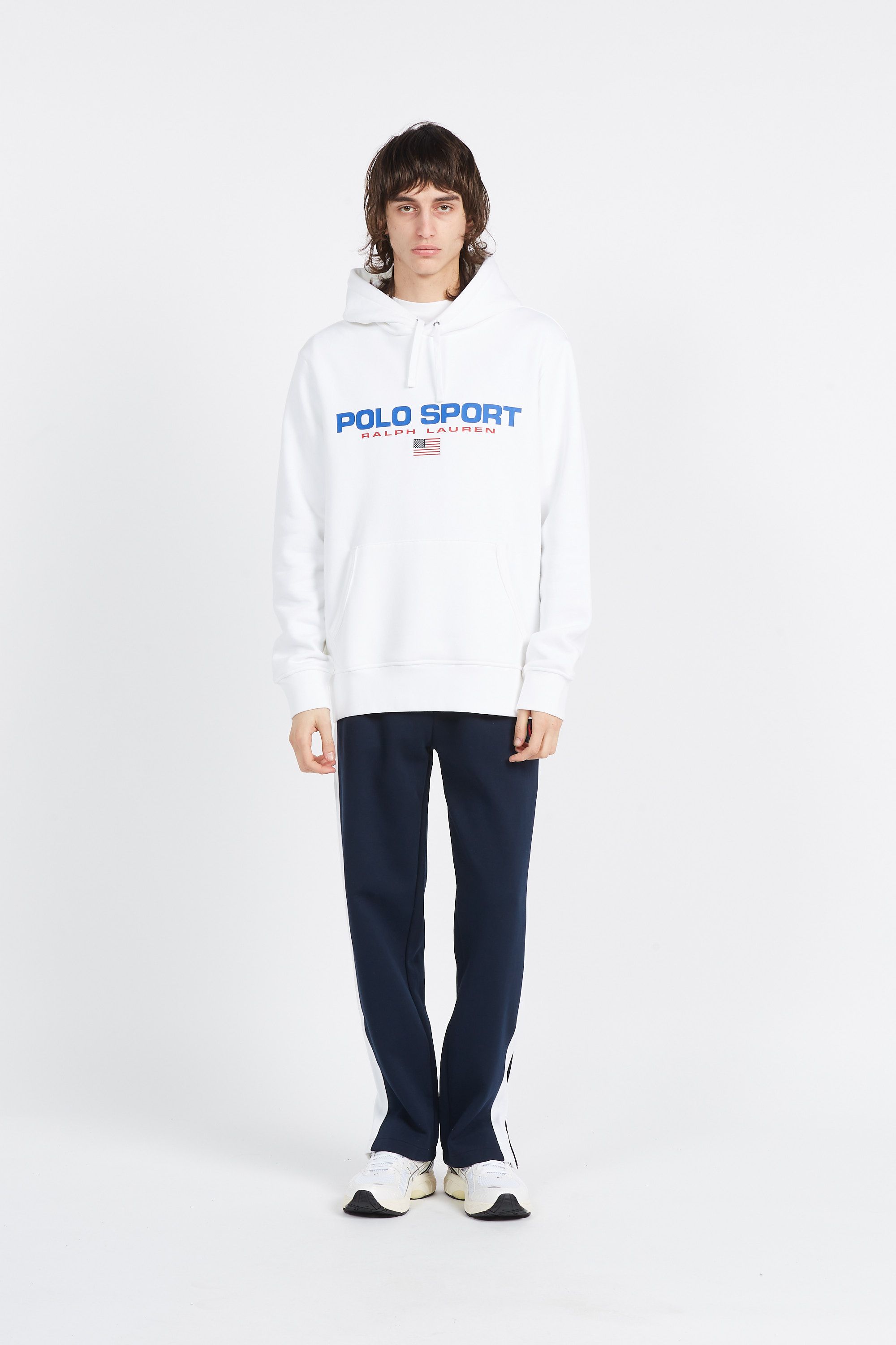 POLO RALPH LAUREN Hoodie SPORT FLEECE Blanc