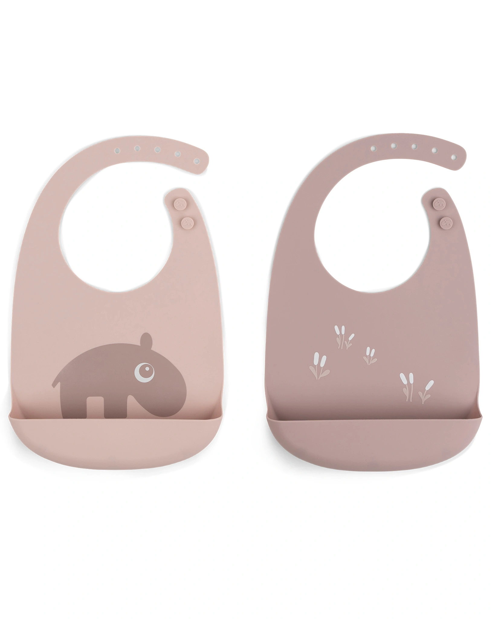 Silikon-Lätzchen OZZO 2er Pack in rosa