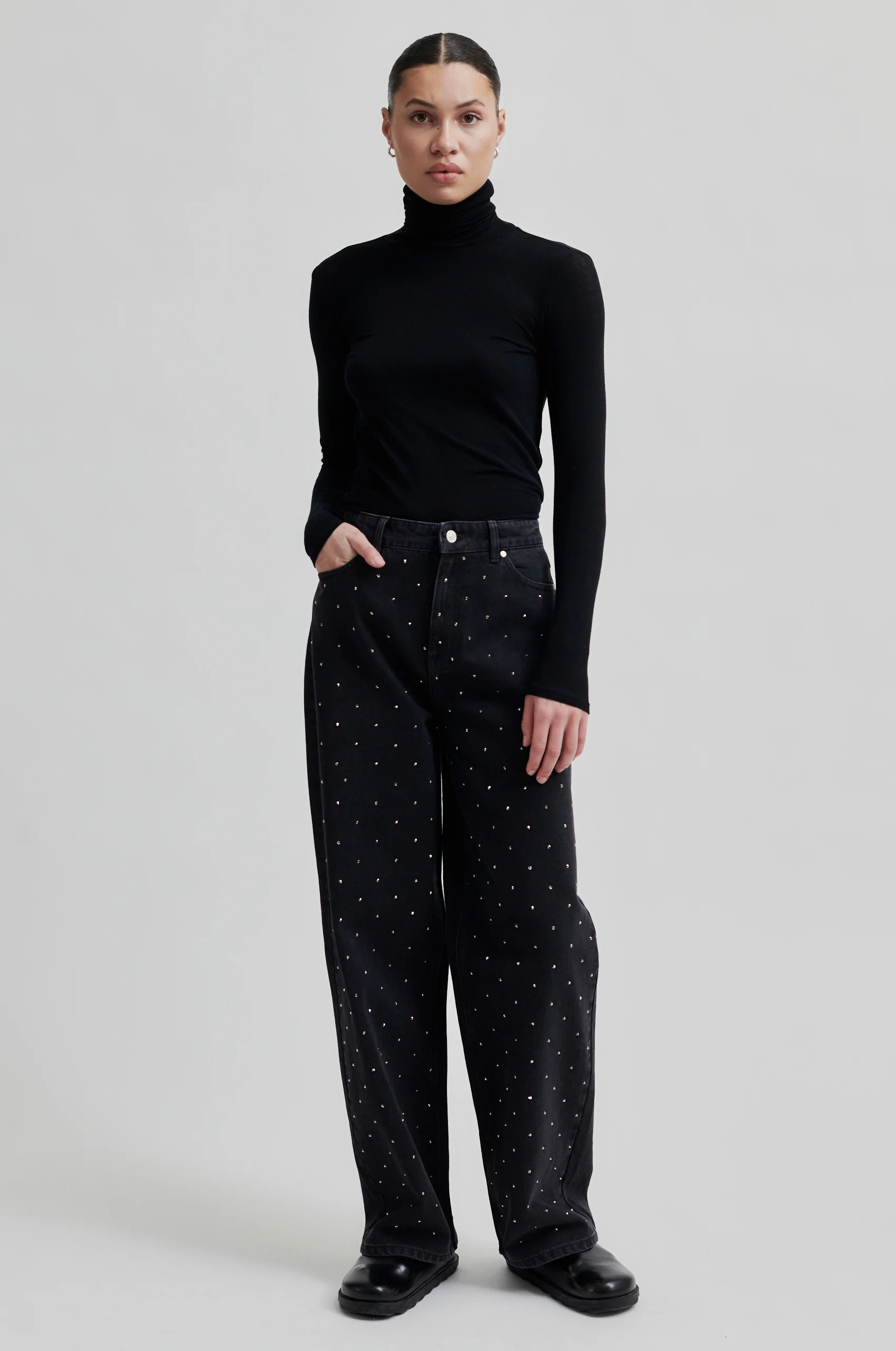 Second Female  Jayden jeans - Black Denim