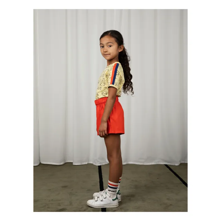 Mini Rodini T-Shirt Cathlete Coton Bio | Jaune