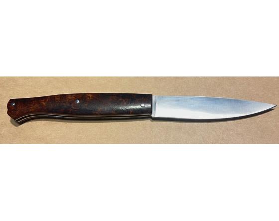 Jérôme Latreille - Sula Gravé Bois de Fer Couteau de Poche par Jérôme Latreille