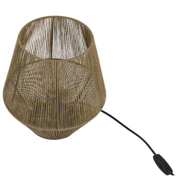 Tafellamp Sam bruin 28cm x Ø26cm