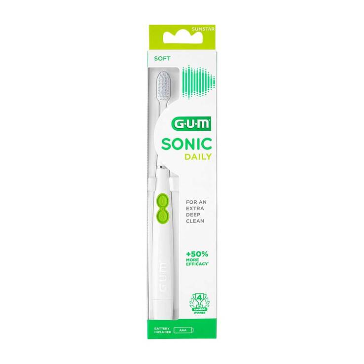 GUM Sonic Daily Schallzahnbürste weiß, 1 St