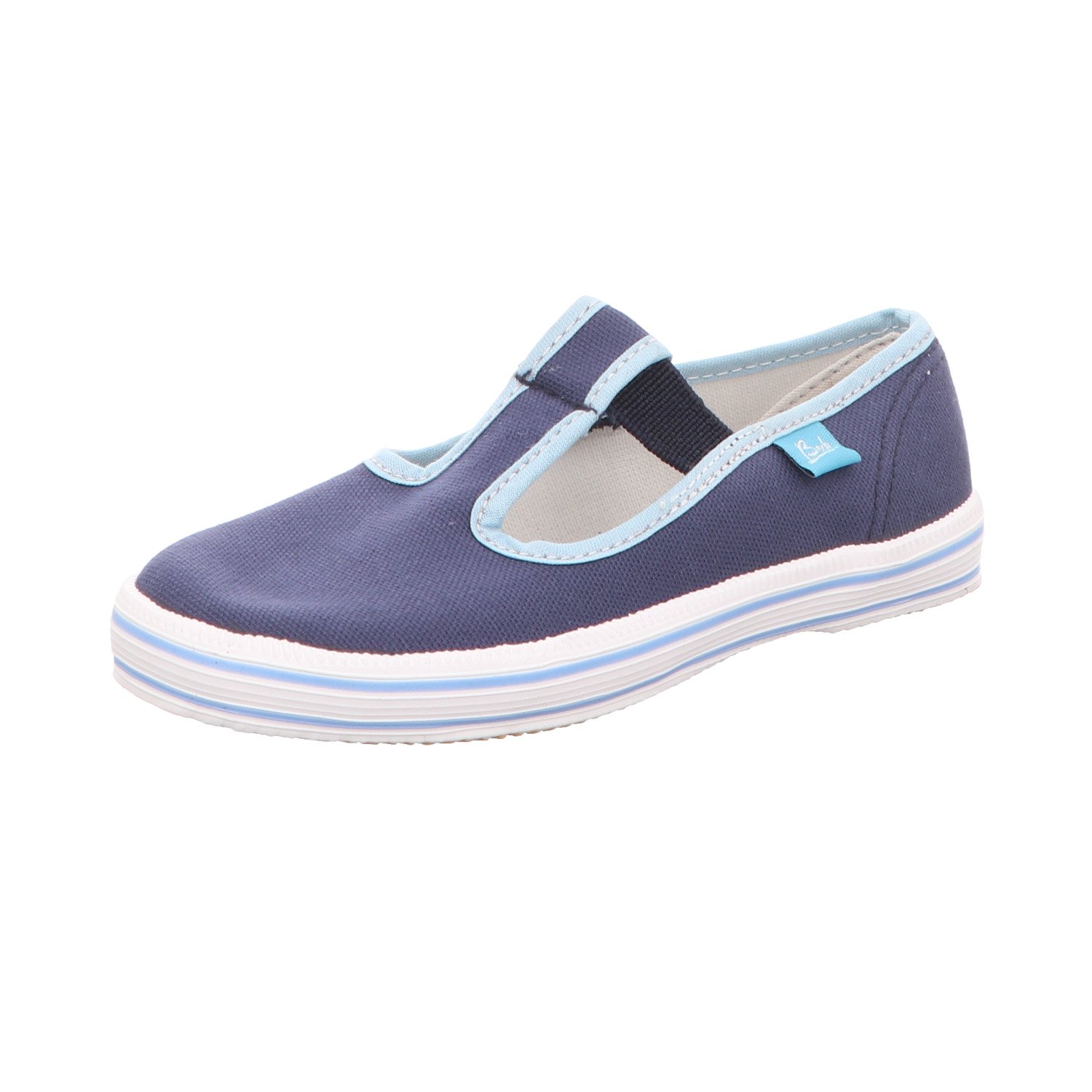 Beck Kinder-Leinenslipper Blau