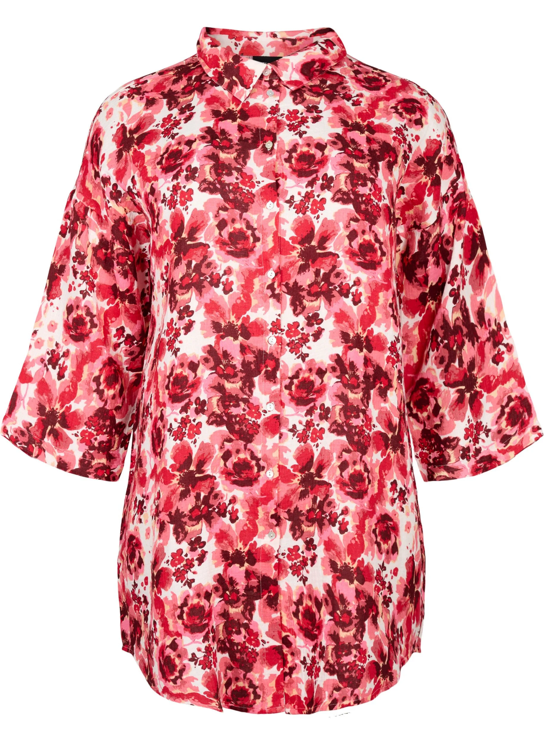 Lang skjorte med all-over print