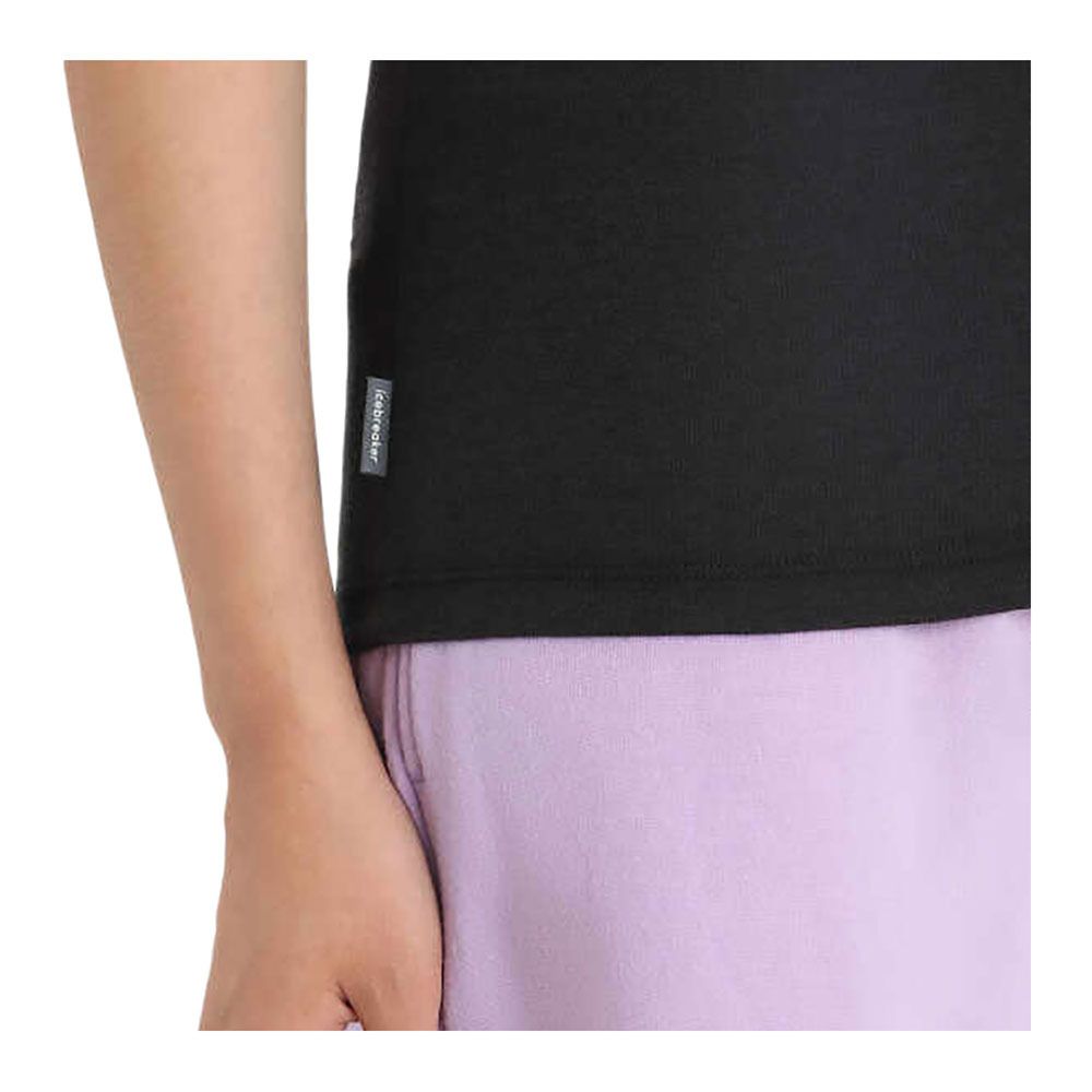 Icebreaker CENTRAL CLASSIC - Tee-shirt Femme black