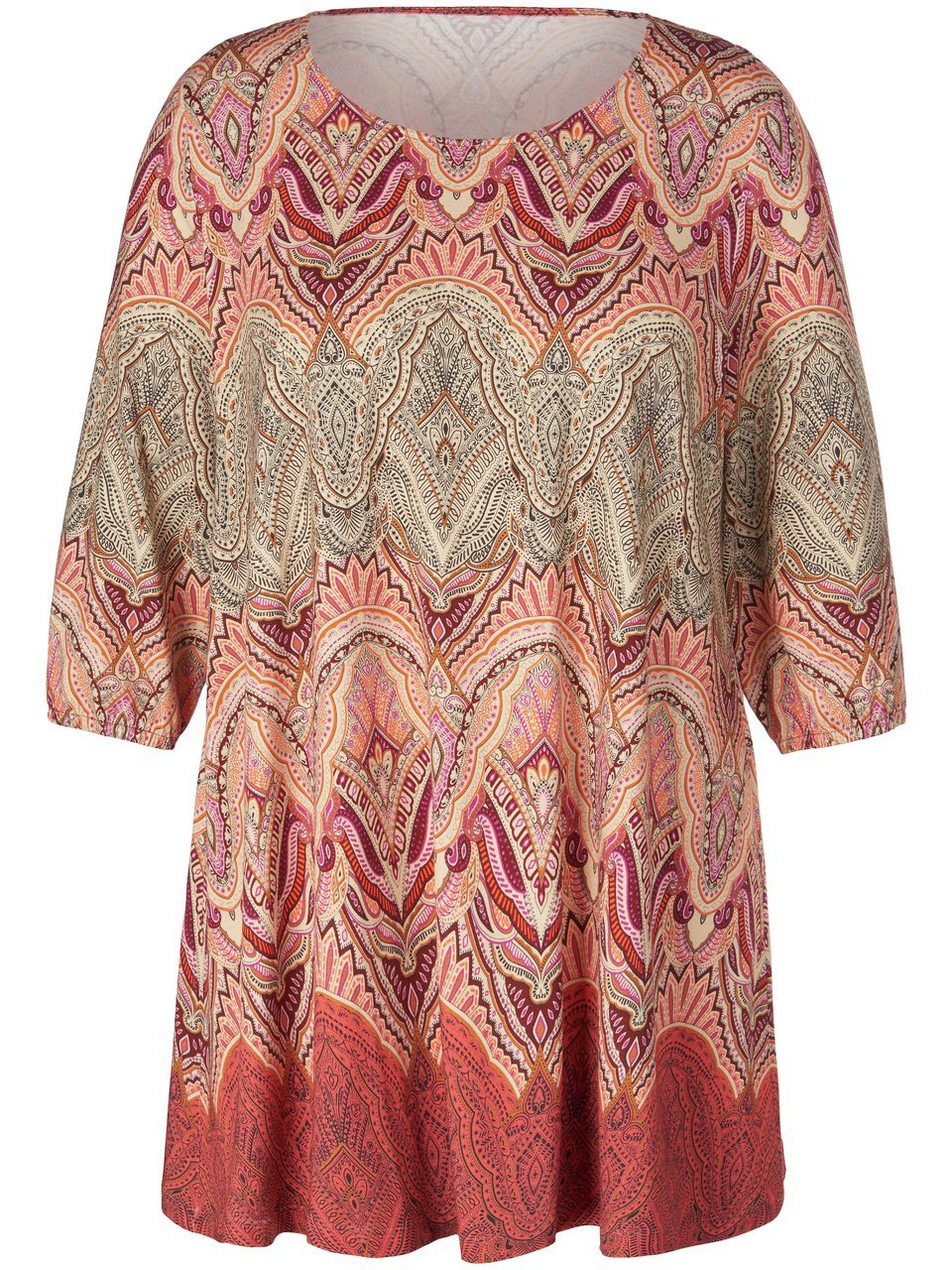 Rundhals-Shirt mit 3/4-Arm