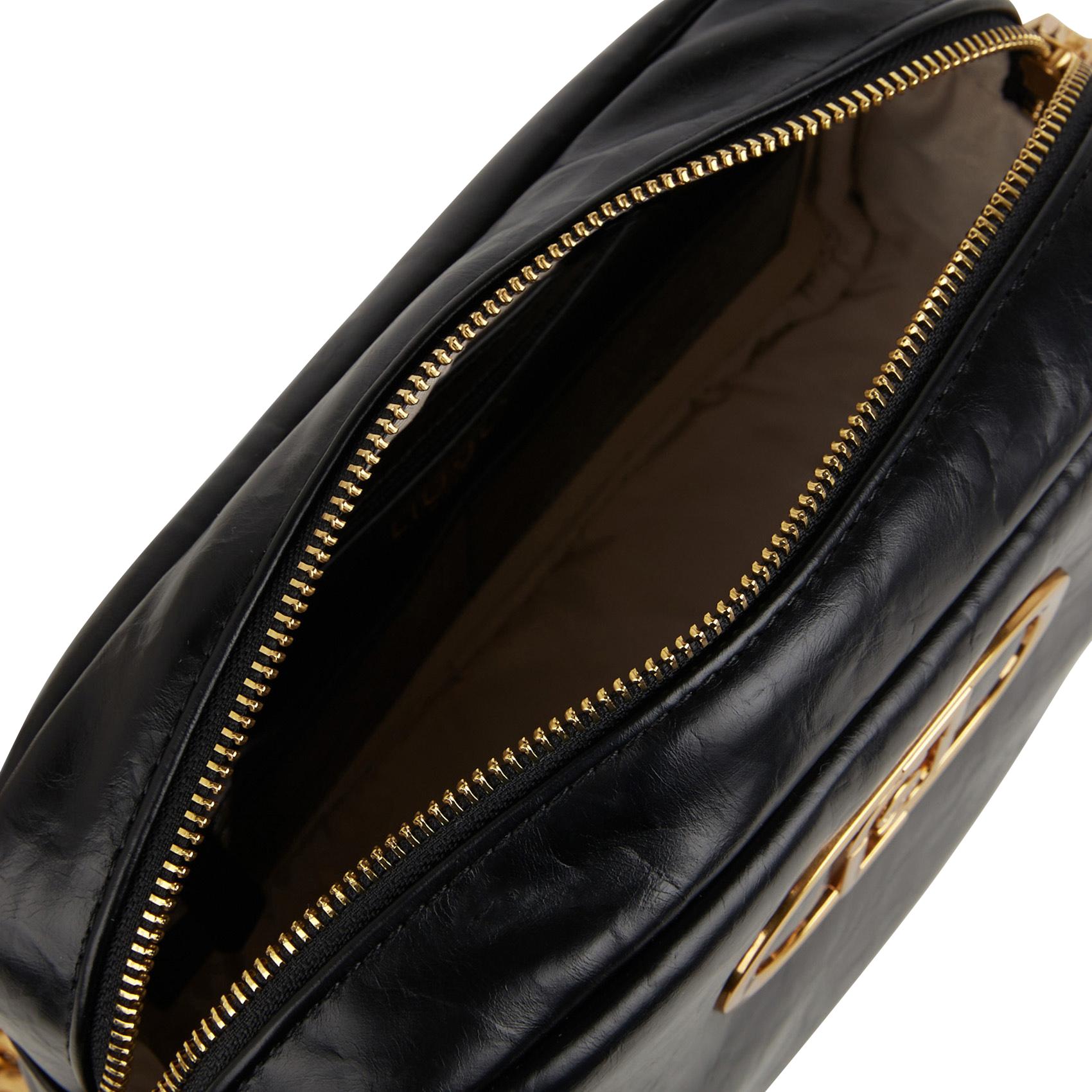 Sac bandoulière effet cuir | Noir