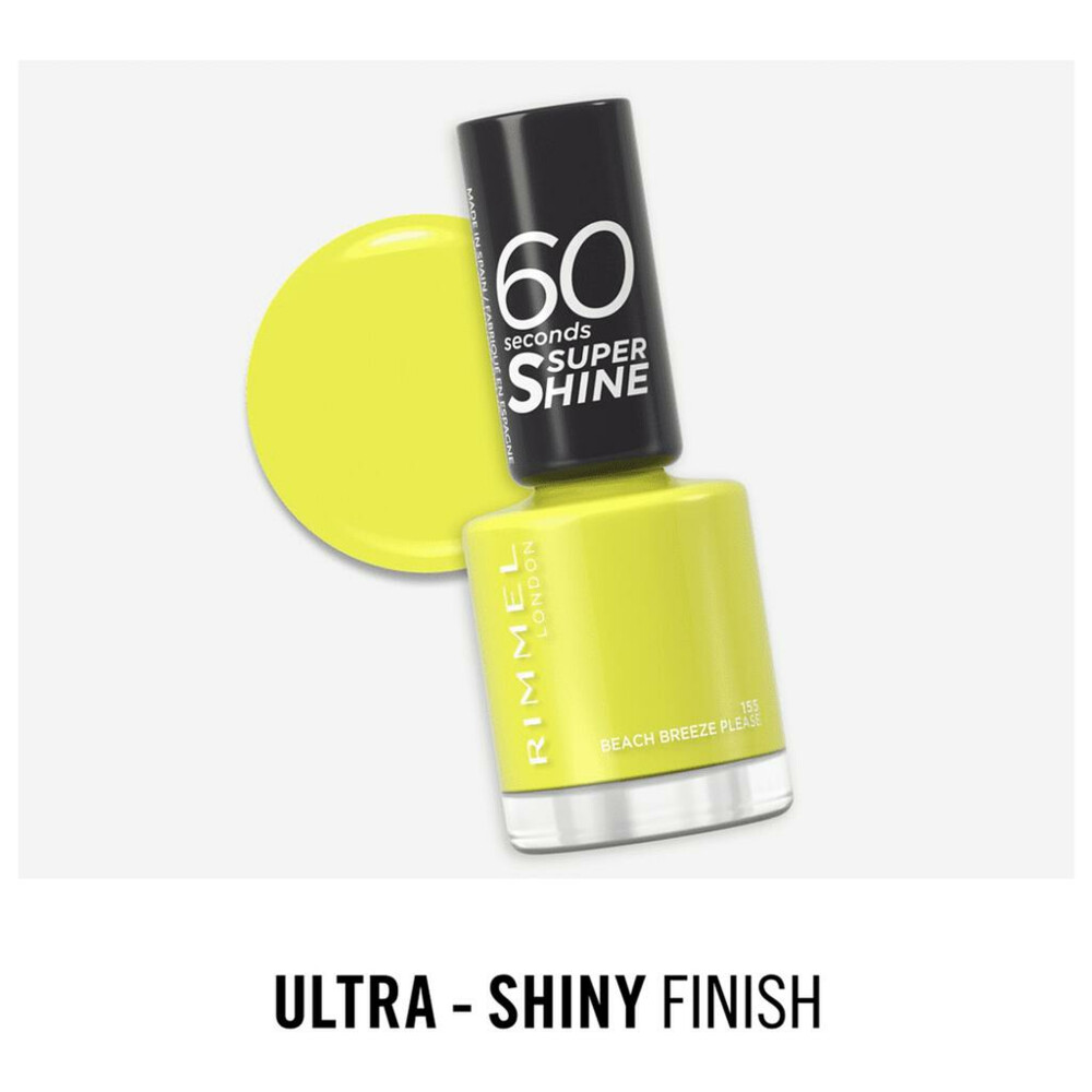 Rimmel London 60 Seconds SuperShine Nagellak 155 Beach Breeze Please8 ml