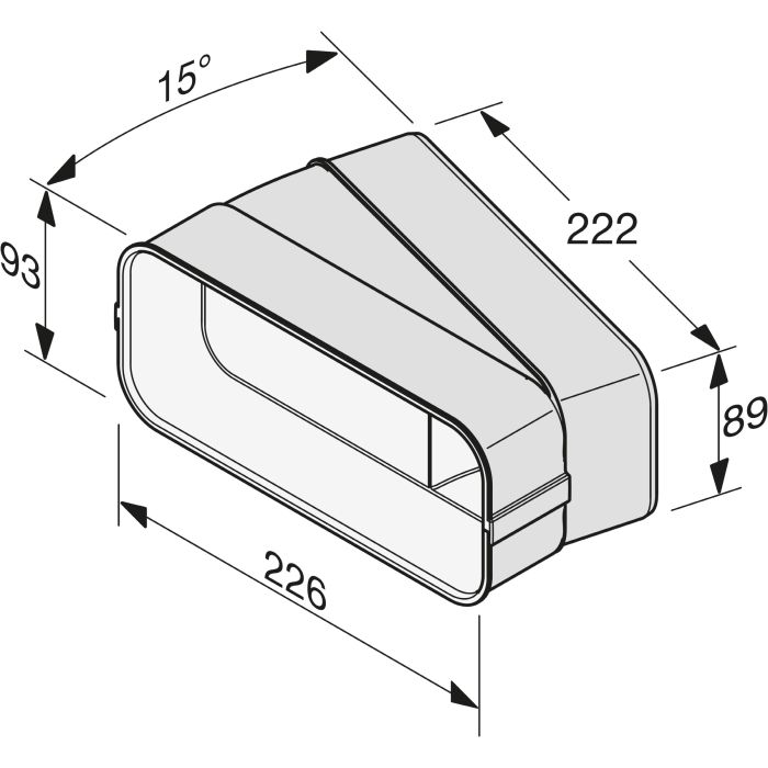 Miele Flachkanalbogen DFK-BH 15