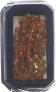 AMBERSTYLE Bernstein cognac hell Magnetverschluss, 32cm