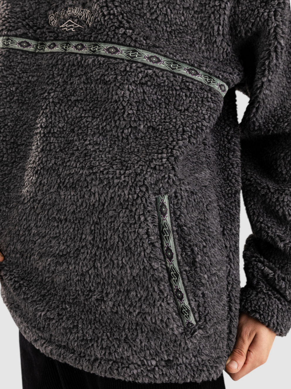 Billabong Boundary Tombstone Fleece Sweater black heather