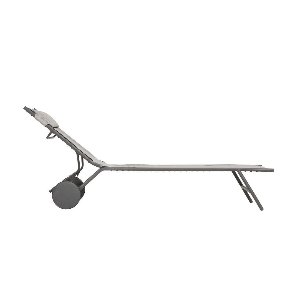 Sonnenliege Miami II Batyline® Duo Grau Galet