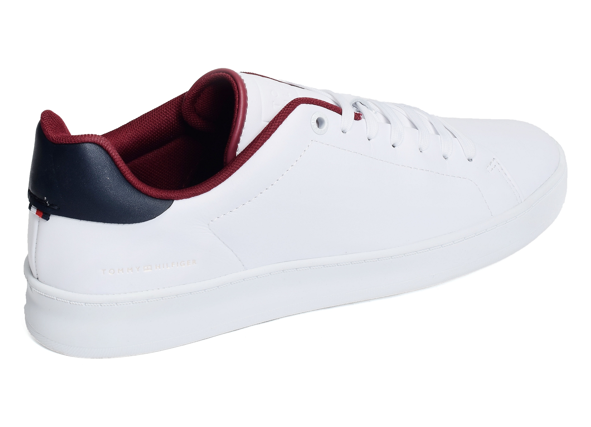 Court sneaker leather cup 4483 blanc marine
