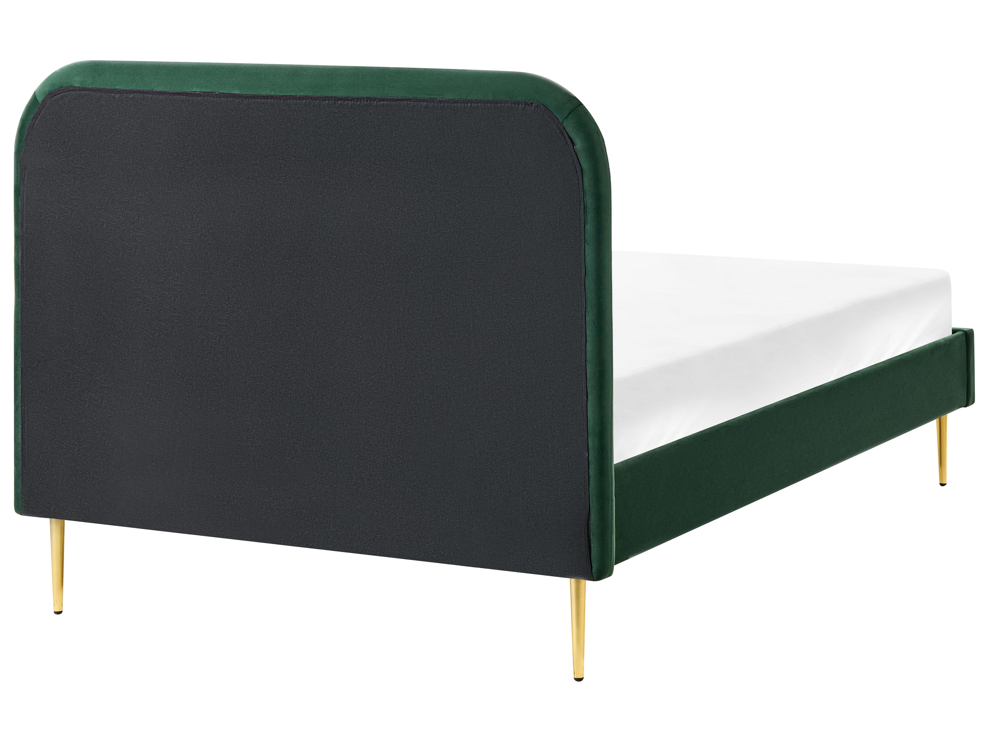 Bed Fluweel FLAYAT 120 x 200 cm Donkergroen