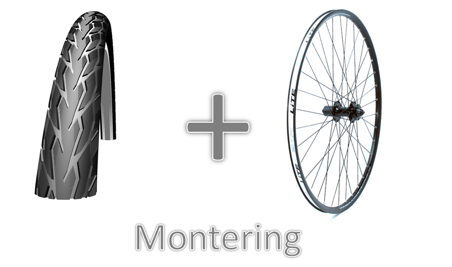 Montering af dæk på hjul