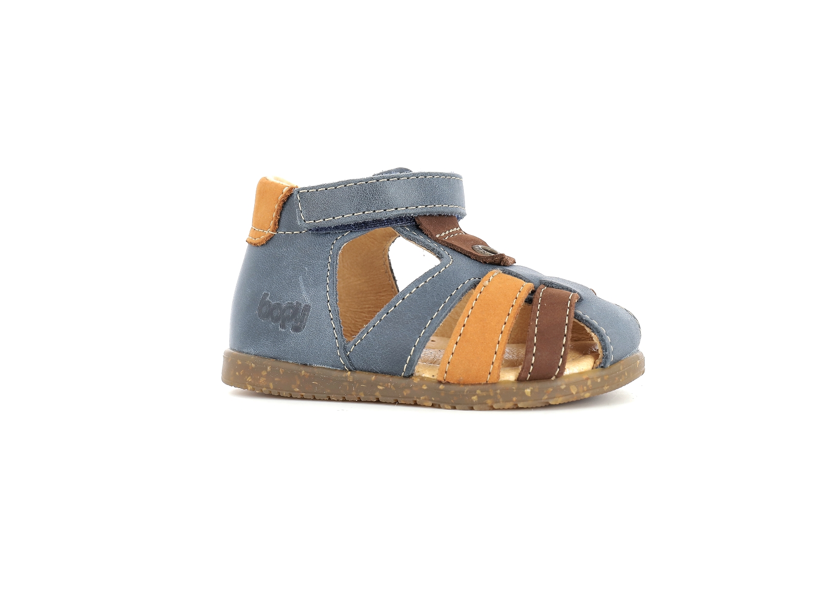 Bopy-RADIUS Cuir Bleu Marron