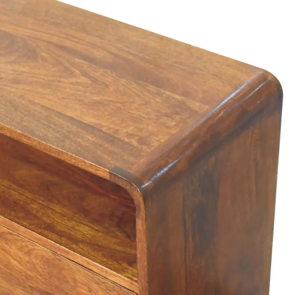 Artisan Furniture Solid hout Gebogen Nordic Charme Sidetable
