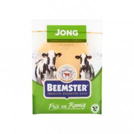 Beemster Jonge 48+ kaas plakken klein